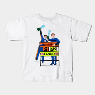 Lando Norris and Daniel Ricciardo - Monza 2021 Kids T-Shirt